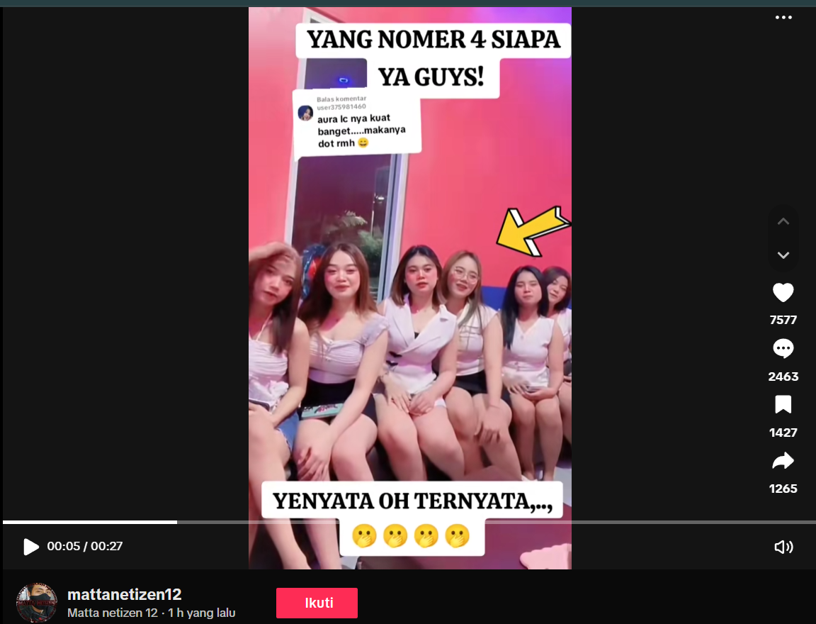 Video Sahara Disebut Mantan LC Viral 